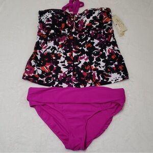 Jones NY Sport 2 Piece Swimsuit w/ UV Protection